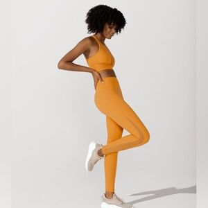 Popflex lumen mesh legging - gold constellation, size M